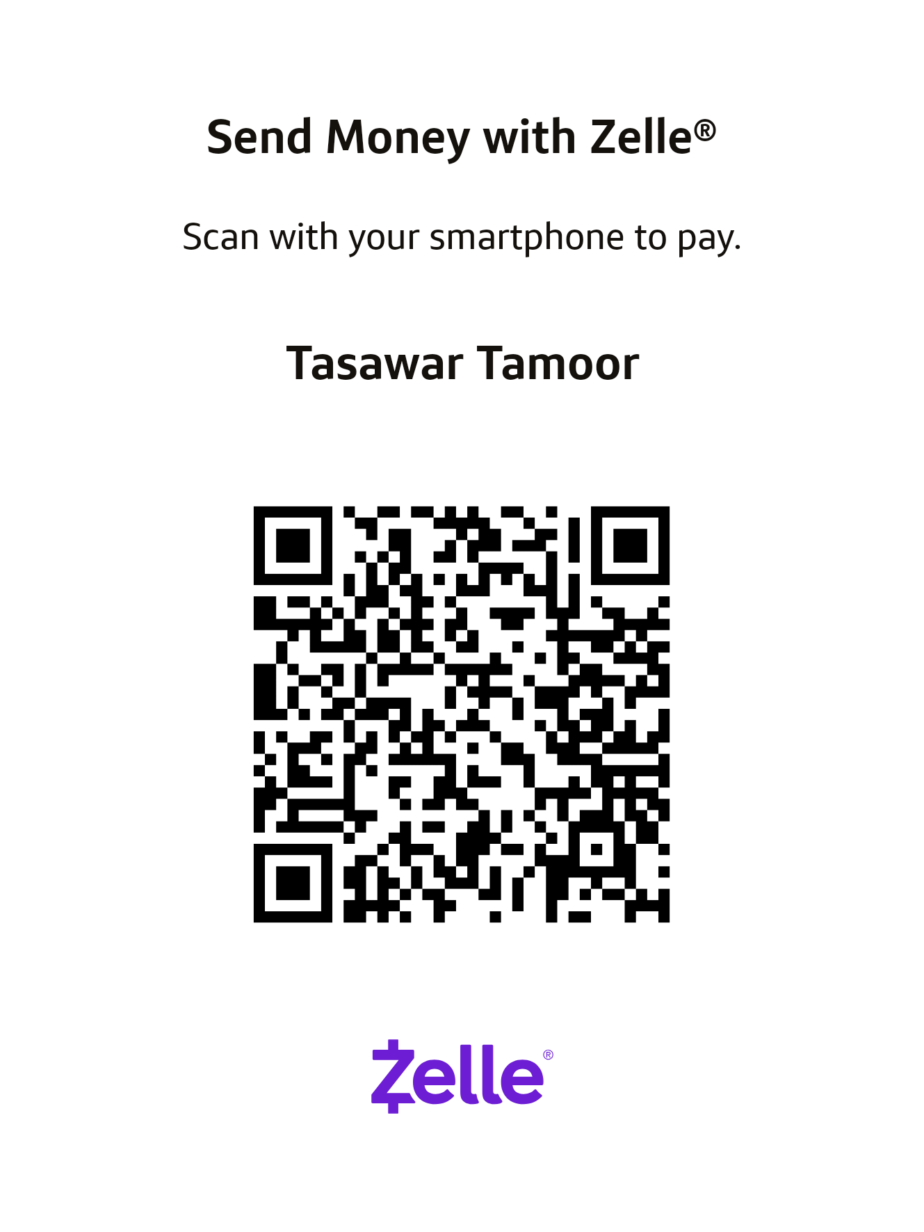 Zelle QR Code